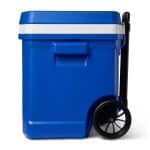 Custom Igloo® Profile II 60 Qt Roller Cooler - White-Majestic Blue - 8