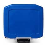 Custom Igloo® Profile II 60 Qt Roller Cooler - White-Majestic Blue - 9