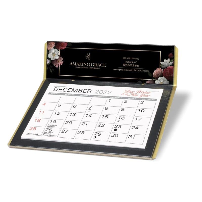 Custom Imperial 4-Color Desk Calendar