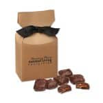 Custom Kraft Gift Box w/Chocolate Sea Salt Caramels