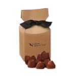 Custom Kraft Gift Box w/Cocoa Dusted Truffles