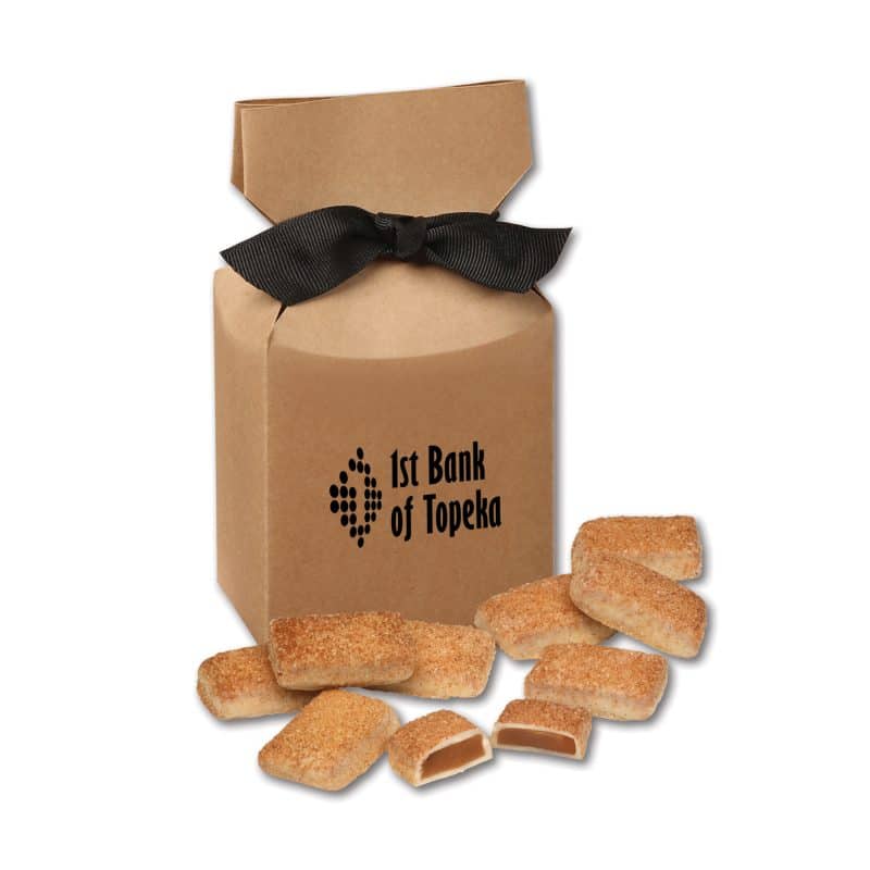Custom Kraft Premium Delights Gift Box w/Cinnamon Churro Toffee