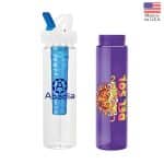 Custom Laguna 32 oz. PET Bottle with Flip Spout & Ice Stick