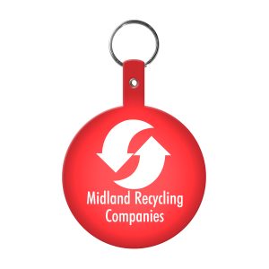 Custom Large Circle Flexible Key Tag - 2