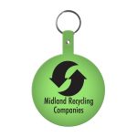 Custom Large Circle Flexible Key Tag - 4