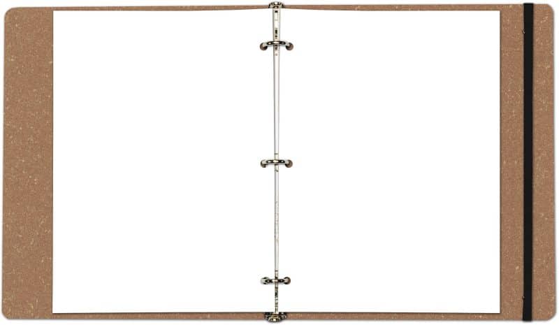 Custom Large Leather Refillable Binder - 1