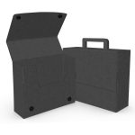Custom Large Portfolio Briefcase Style w/ Elastic (13"x12"x4") - 6