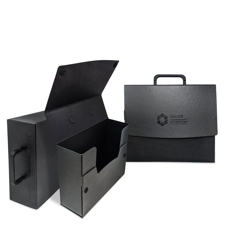 Large-Portfolio-Briefcase-Style-w-Velcro-12x975x4-BCC3 Custom Large Portfolio Briefcase Style w/ Velcro (12"x9.75"x4")