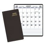 Custom Large Print Monthly Pocket Planner w/ Continental Cover - 1