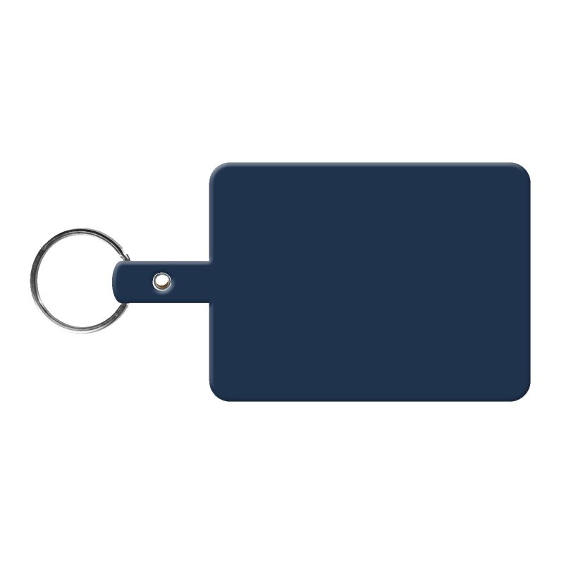 Custom Large Rectangle Flexible Key Tag - 1