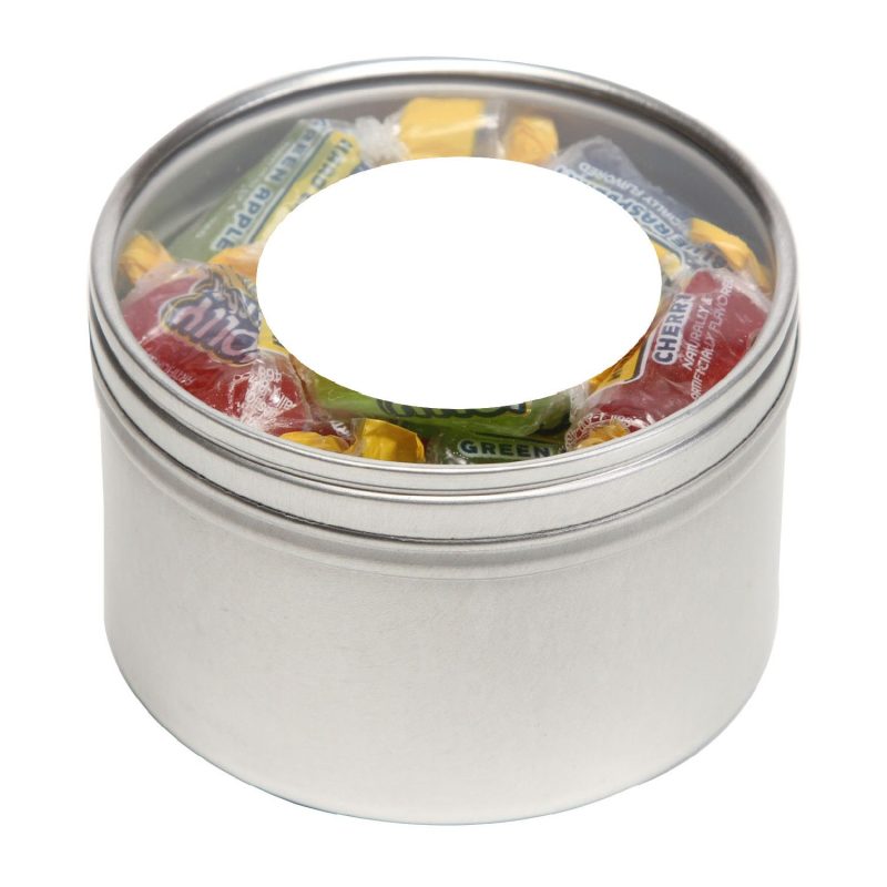 Custom Large Round Window Tin Premium Fill - 8
