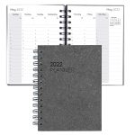Custom Leather Spiral Weekly Planner - 5