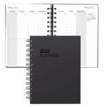 Custom Leather Spiral Weekly Planner - 8