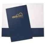 Custom Legal Size Pocket Folder Foil Stamp - Designer Papers