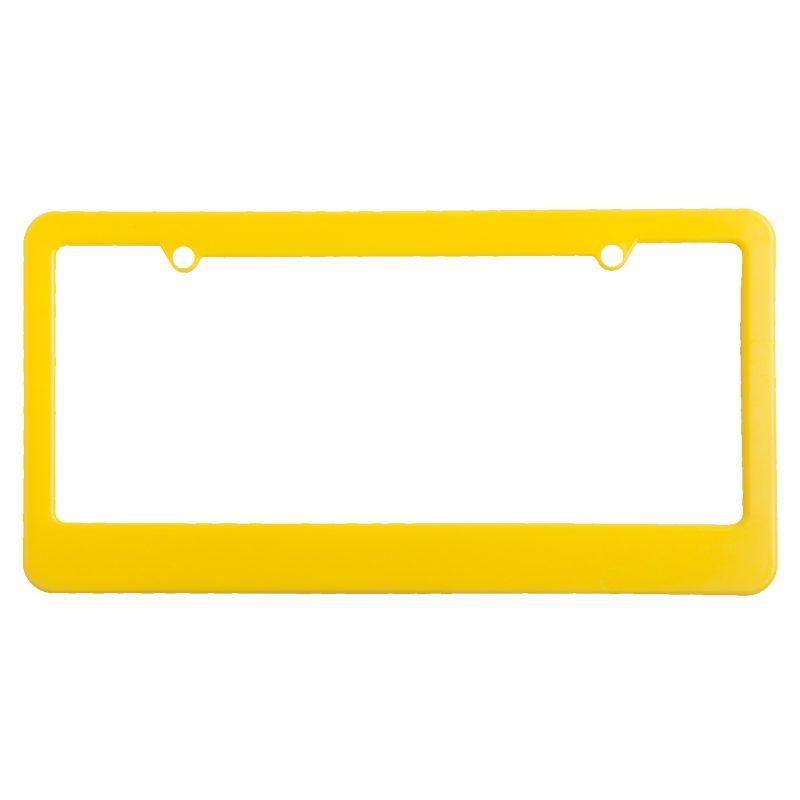 Custom License Plate Frame w/ 2 Holes & Straight Bottom - 2