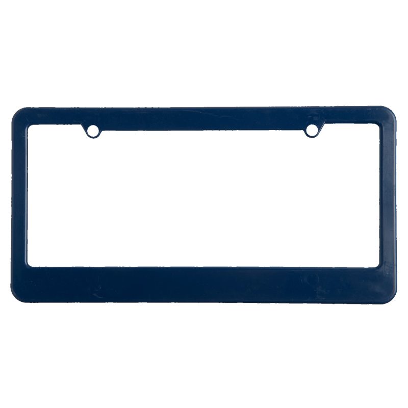 Custom License Plate Frame w/ 2 Holes & Straight Bottom - 3