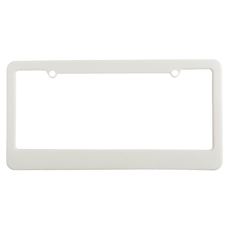 Custom License Plate Frame w/ 2 Holes & Straight Bottom - 4