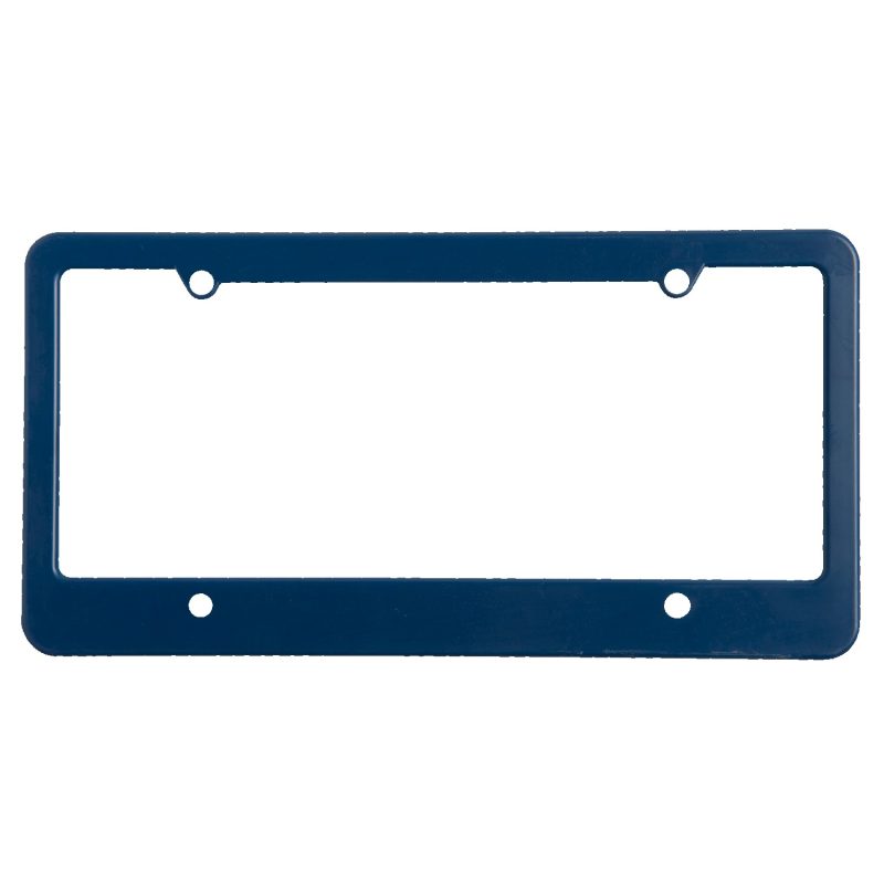 Custom License Plate Frame w/ 4 Holes & Straight Bottom - 1