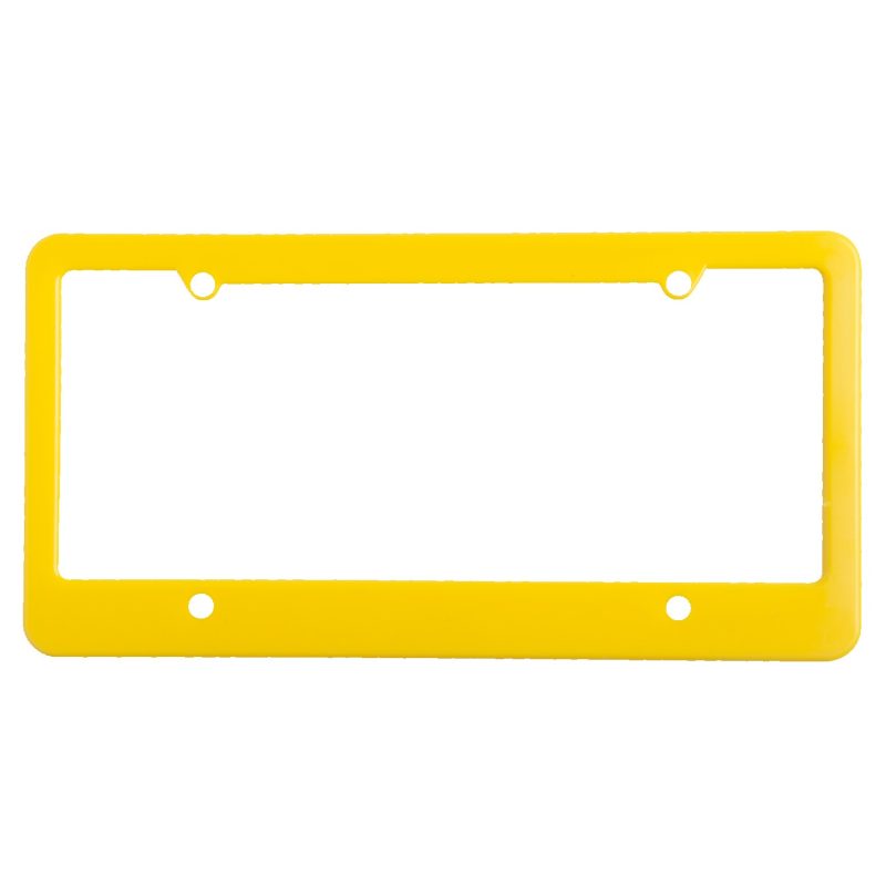 Custom License Plate Frame w/ 4 Holes & Straight Bottom - 2