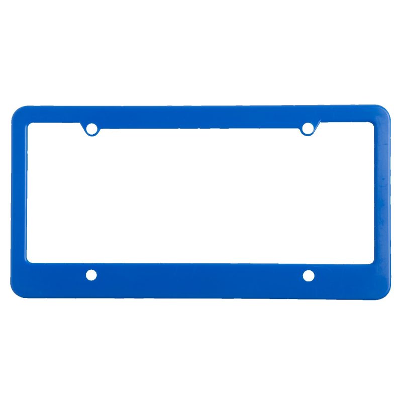 Custom License Plate Frame w/ 4 Holes & Straight Bottom - 3
