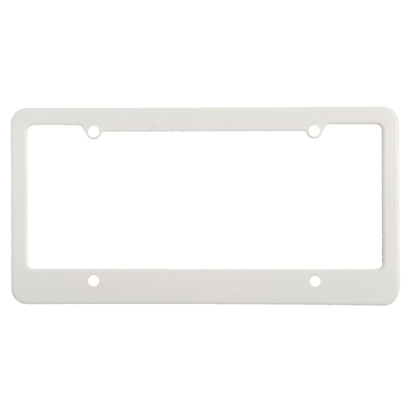 Custom License Plate Frame w/ 4 Holes & Straight Bottom - 4
