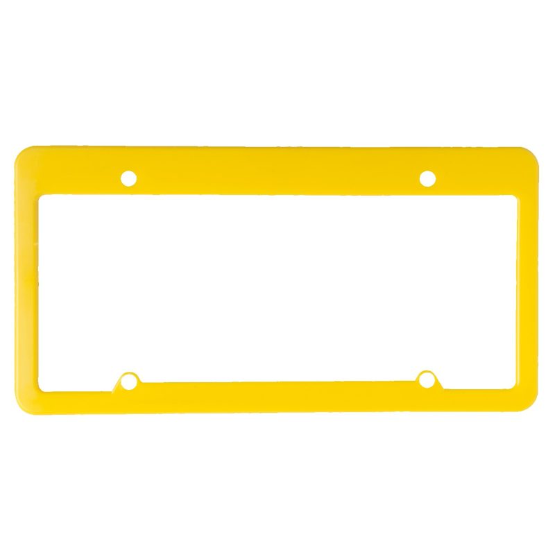 Custom License Plate Frame w/ 4 Holes & Straight Top - 2
