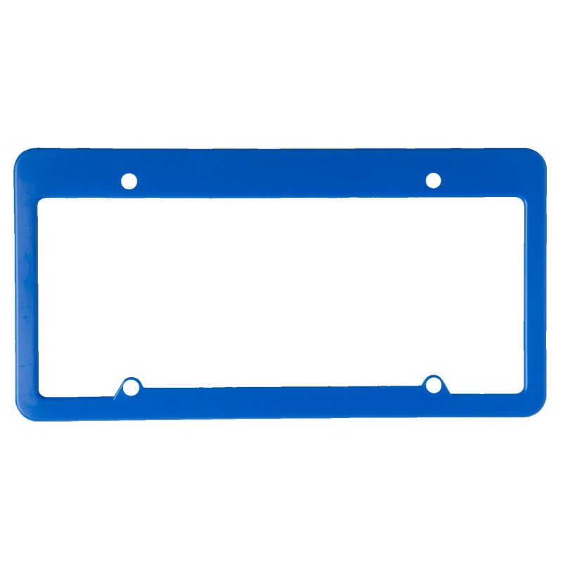 Custom License Plate Frame w/ 4 Holes & Straight Top - 3