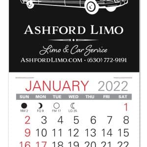 Custom Limo Shape Value Stick Adhesive Calendar