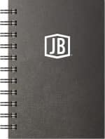 Custom Luxury Cover Series 4 Large JotterPad w/Black Paperboard Back Cover (4"x6")