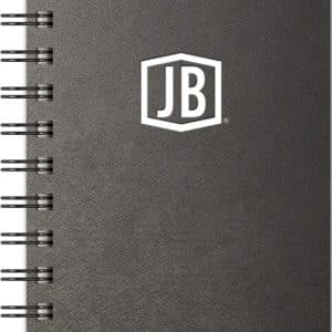 Custom Luxury Cover Series 4 Large JotterPad w/Black Paperboard Back Cover (4"x6")