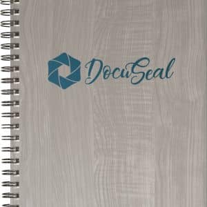 Custom Luxury Cover Series 4 Large NoteBook w/Black Paperboard Back Cover (8.5"x11")