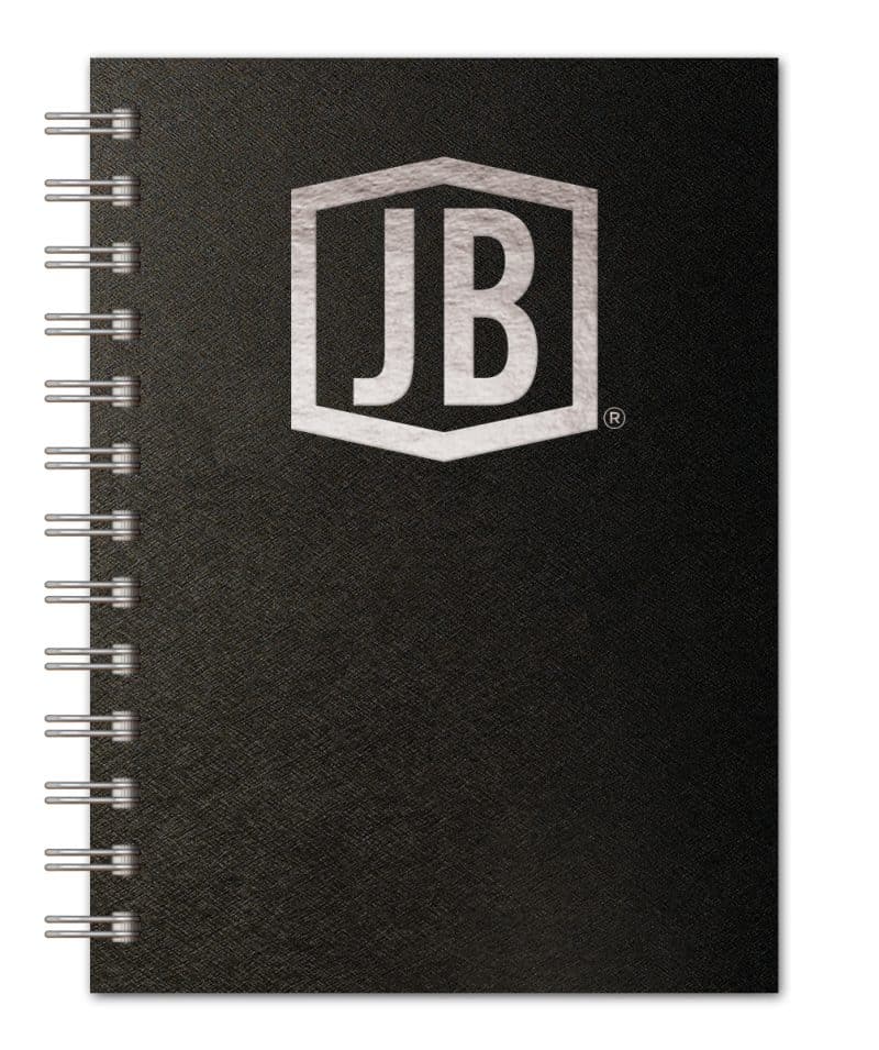 Custom Luxury Cover Series 4 Medium NotePad w/Black Paperboard Back Cover (5"x7") - 1