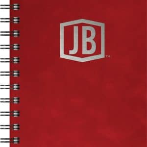 Custom Luxury Cover Series 4 Medium NotePad w/Black Paperboard Back Cover (5"x7")