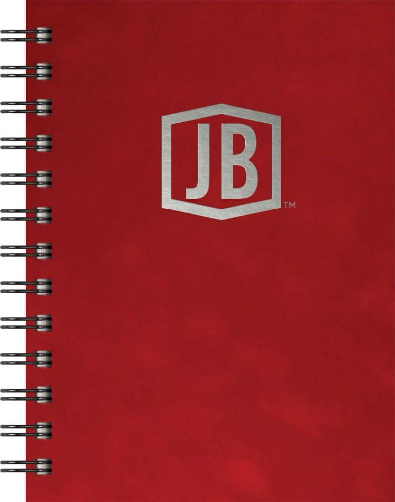 Custom Luxury Cover Series 4 Medium NotePad w/Black Paperboard Back Cover (5"x7")