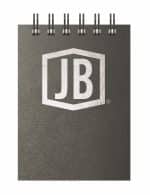 Custom Luxury Cover Series 4 Small JotterPad w/Black Paperboard Back Cover (3.5"x5") - 1