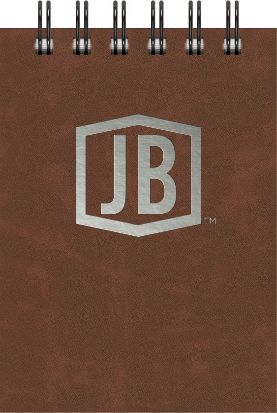 Custom Luxury Cover Series 4 Small JotterPad w/Black Paperboard Back Cover (3.5"x5")
