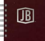 Custom Luxury Cover Series 4 Square JotterPad w/Black Paperboard Back Cover (4"x4")