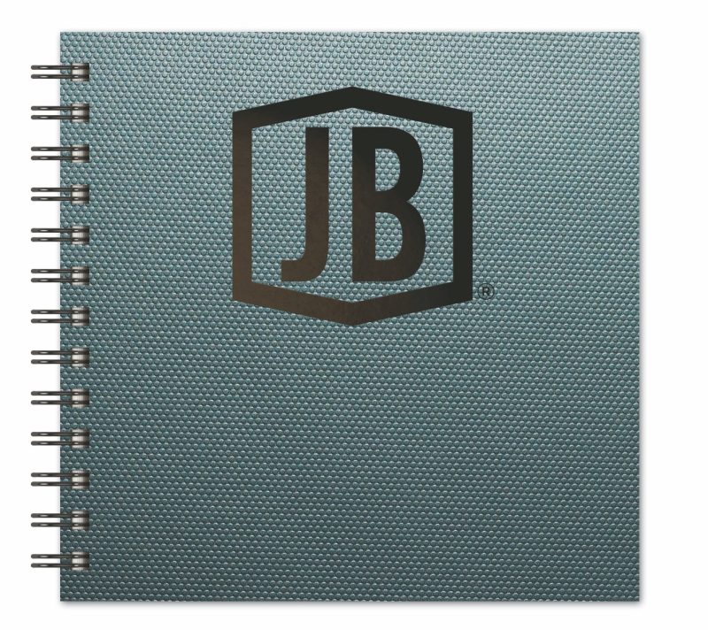 Custom Luxury Cover Series 4 Square NotePad w/Black Paperboard Back Cover (7"x7") - 1