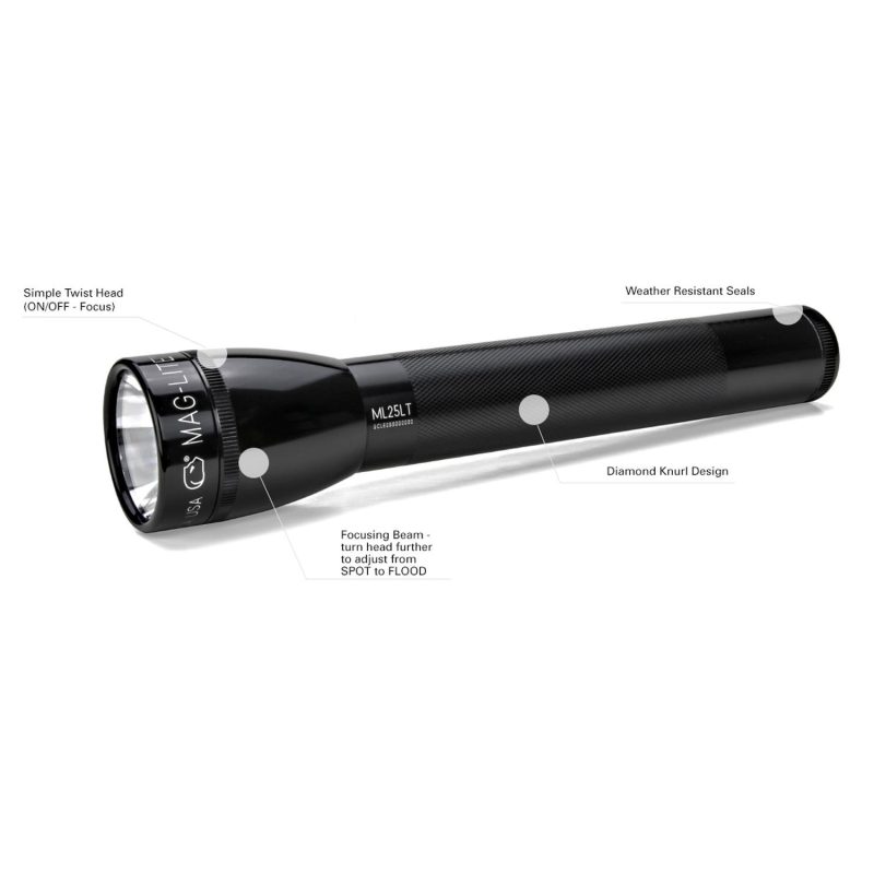 Custom Maglite® LED ML25 3C Cell Flashlight - 5