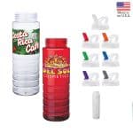 Custom Malibu 26 oz. PET Bottle with Flip Spout & Infuser