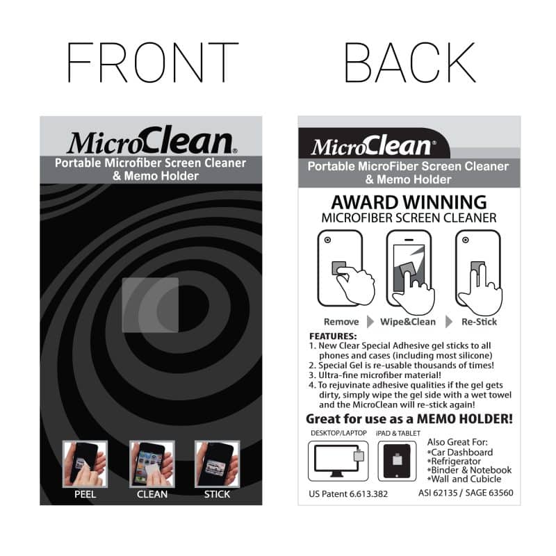Custom MicroClean - Portable Micro Fiber Screen Cleaner (1.3"x1.3") Circle - 3