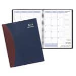 Custom Monthly Desk Appointment Calendar w/ Carriage Vinyl Cover - 1
