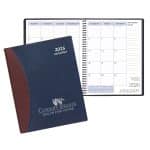 Custom Monthly Desk Appointment Calendar w/ Carriage Vinyl Cover