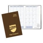 Custom Monthly Desk Saddle Stitched Appointment Planner w/ Canyon Cover