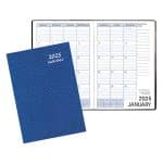 Custom Monthly Desk Saddle Stitched Appointment Planner w/ Cobblestone Cover - 1