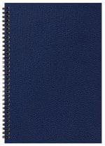Custom Monthly Desk Wire Bound Appointment Planner w/ Leatherette Cover - 2