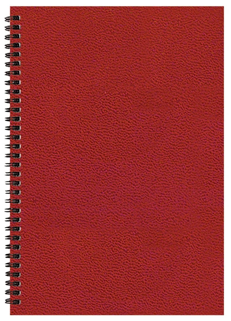 Custom Monthly Desk Wire Bound Appointment Planner w/ Leatherette Cover - 3