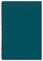 Custom Monthly Desk Wire Bound Appointment Planner w/ Leatherette Cover - 4