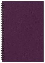 Custom Monthly Desk Wire Bound Appointment Planner w/ Leatherette Cover - 5
