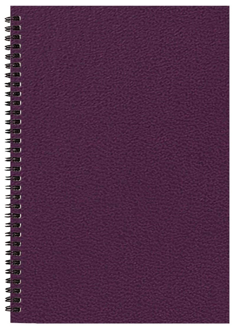 Custom Monthly Desk Wire Bound Appointment Planner w/ Leatherette Cover - 5